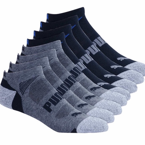 Pack Puma White Black Gray Ankle Socks Sock - Picture 5 of 7